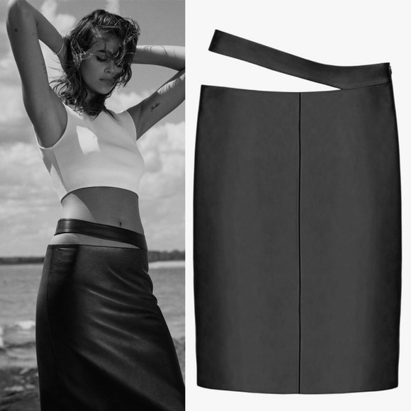 ZARA x Kaia Leather Skirt